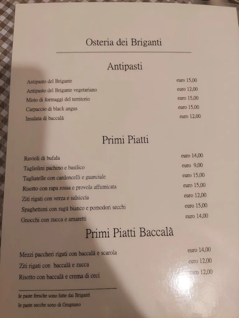 Menu_Osteria Dei Briganti_Broccostella_image_1