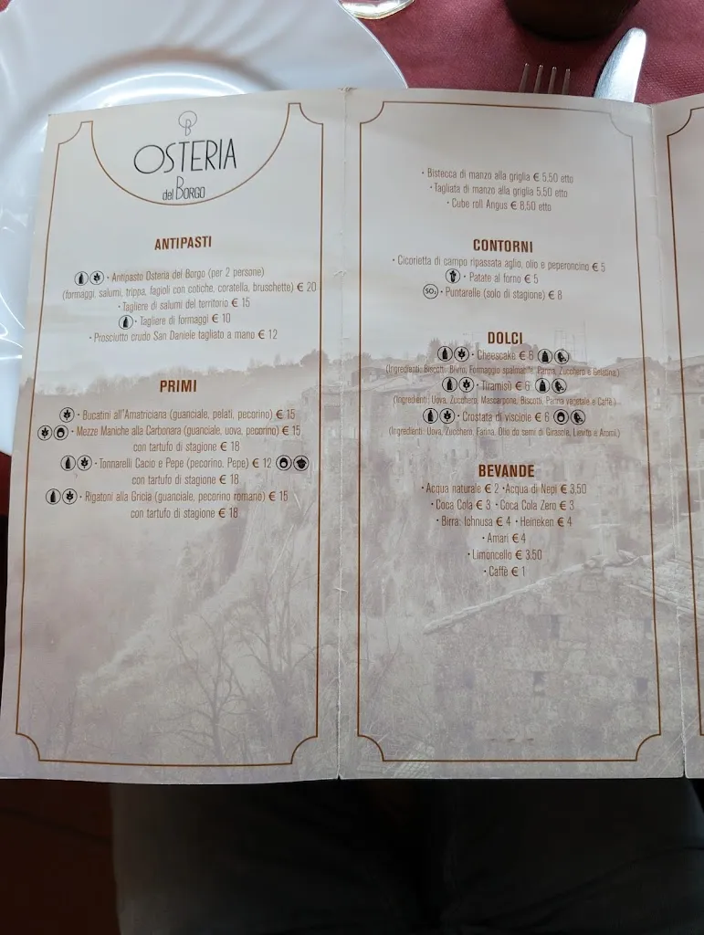 Menu_Osteria del Borgo Calcata_Calcata Nuova_image_2