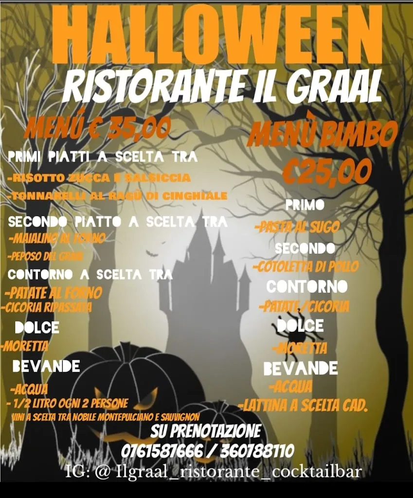 Menu_Il Graal Ristorante/Bar_Calcata Nuova_image_2
