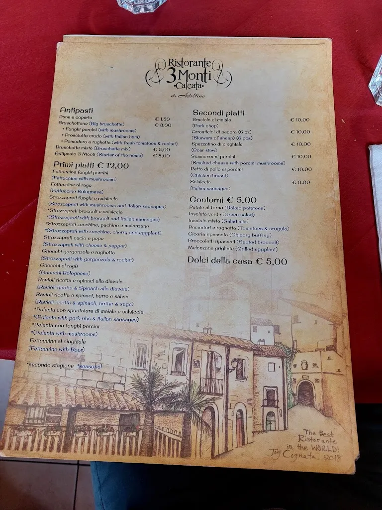 Menu_I Tre Monti Da Adolfino_Calcata Nuova_image_1