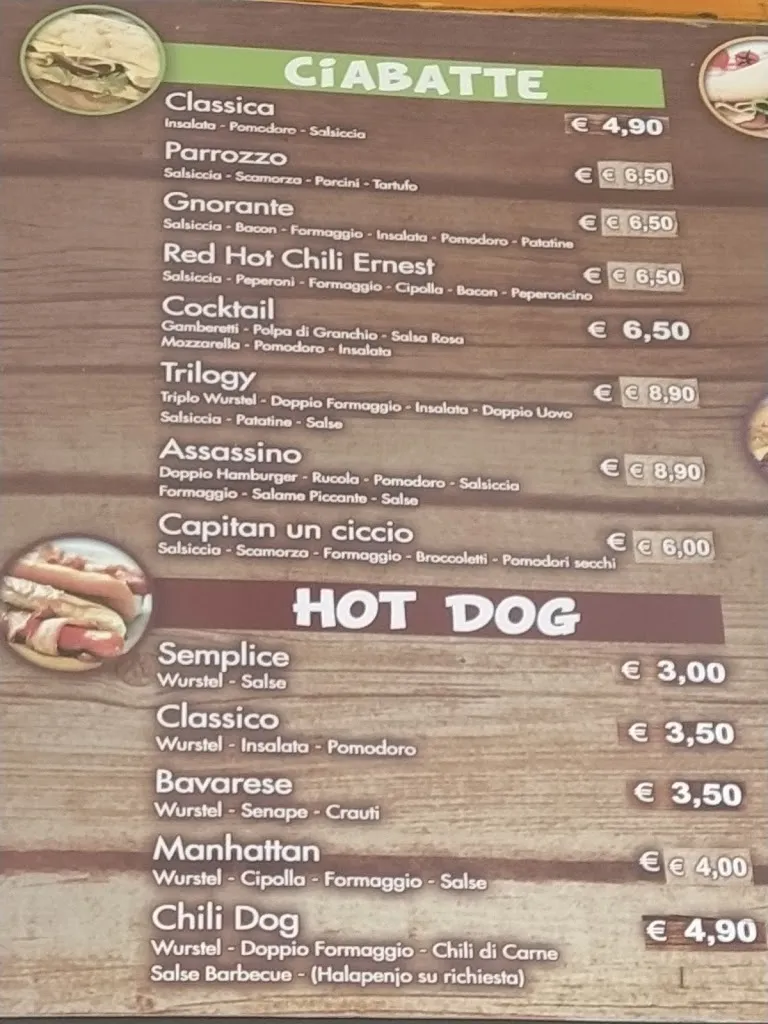 Menu_Ernest's Gusto E Sapore_Avezzano_image_1