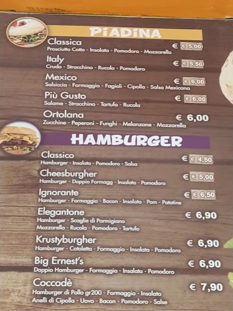 Menu_Ernest's Gusto E Sapore_Avezzano_image_2