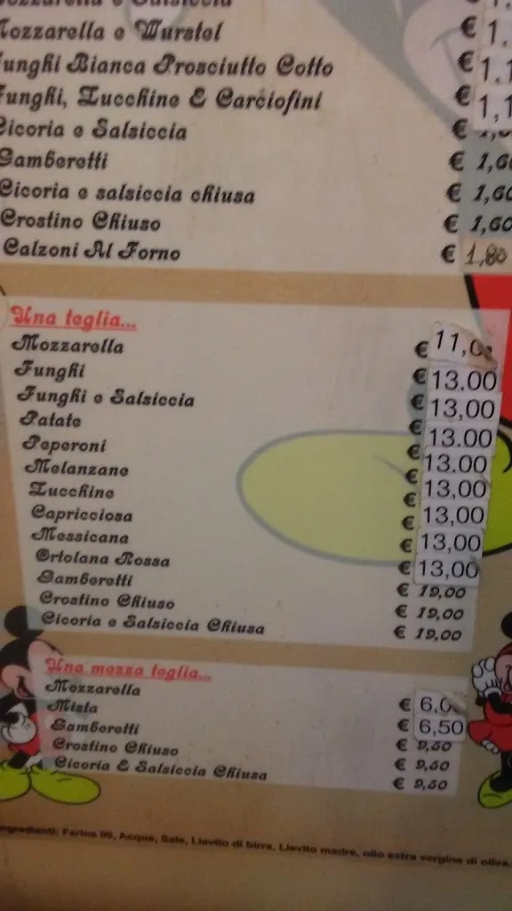 Menu_Pizzeria Mickey Mouse Di Casciani Massimiliano_Campo di Carne_image_1