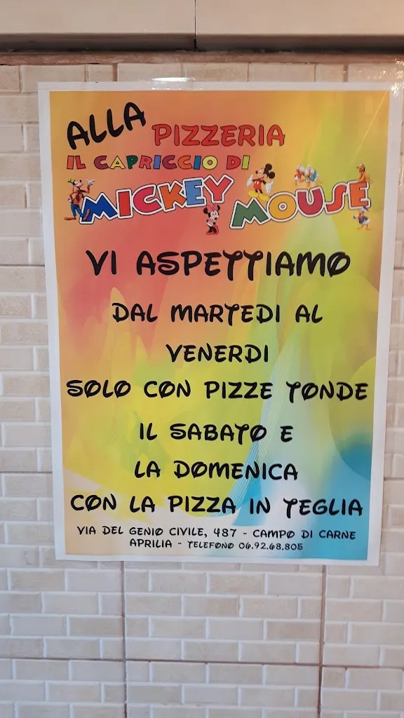 Menu_Pizzeria Mickey Mouse Di Casciani Massimiliano_Campo di Carne_image_3