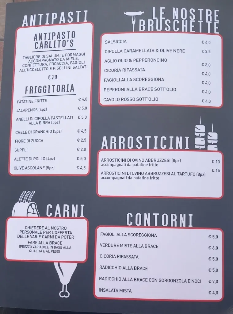Menu_Carlito s Way BRACERIA-PIZZERIA_Campagnano di Roma_image_2
