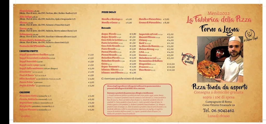 Menu_La fabbrica della pizza_Campagnano di Roma_image_1