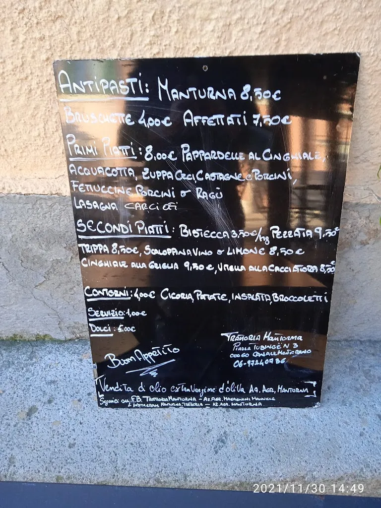 Menu_Ristorante Trattoria Manturna_Canale Monterano_image_1