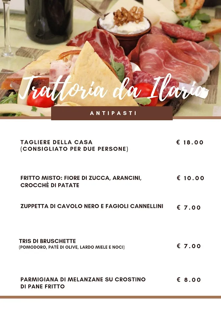 Menu_Trattoria Da Ilaria_Bracciano_image_3