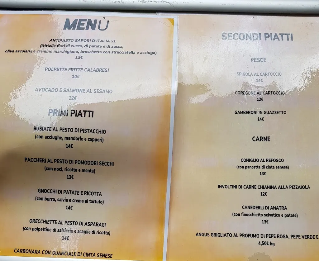 Menu_Osteria Sapori D'Italia Cucina Mediterranea Con Enoteca & Degustazione_Bracciano_image_1