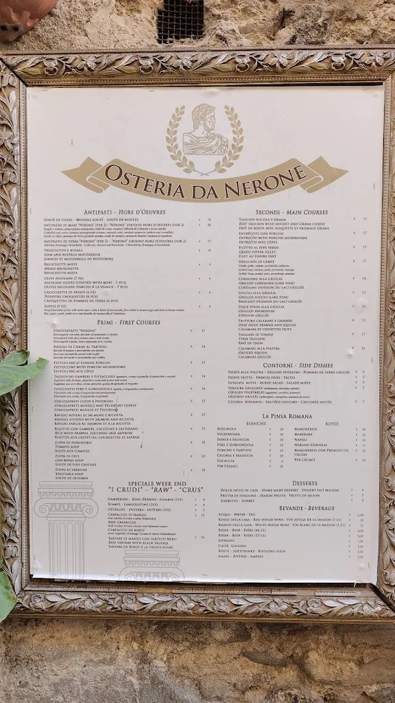 Menu_Osteria da Nerone_Bracciano_image_1