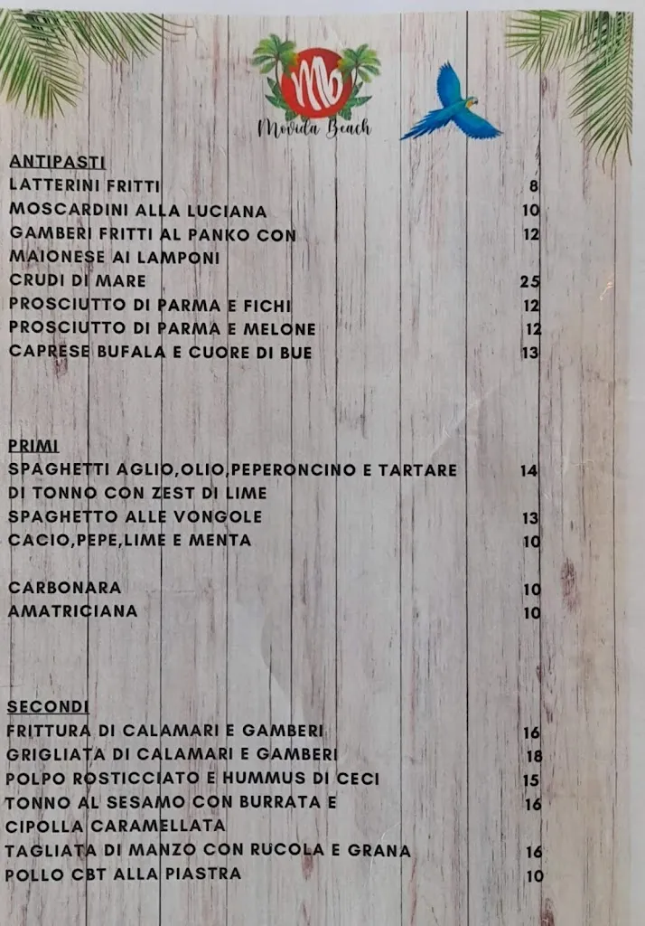 Menu_Movida Beach Bracciano_Bracciano_image_1
