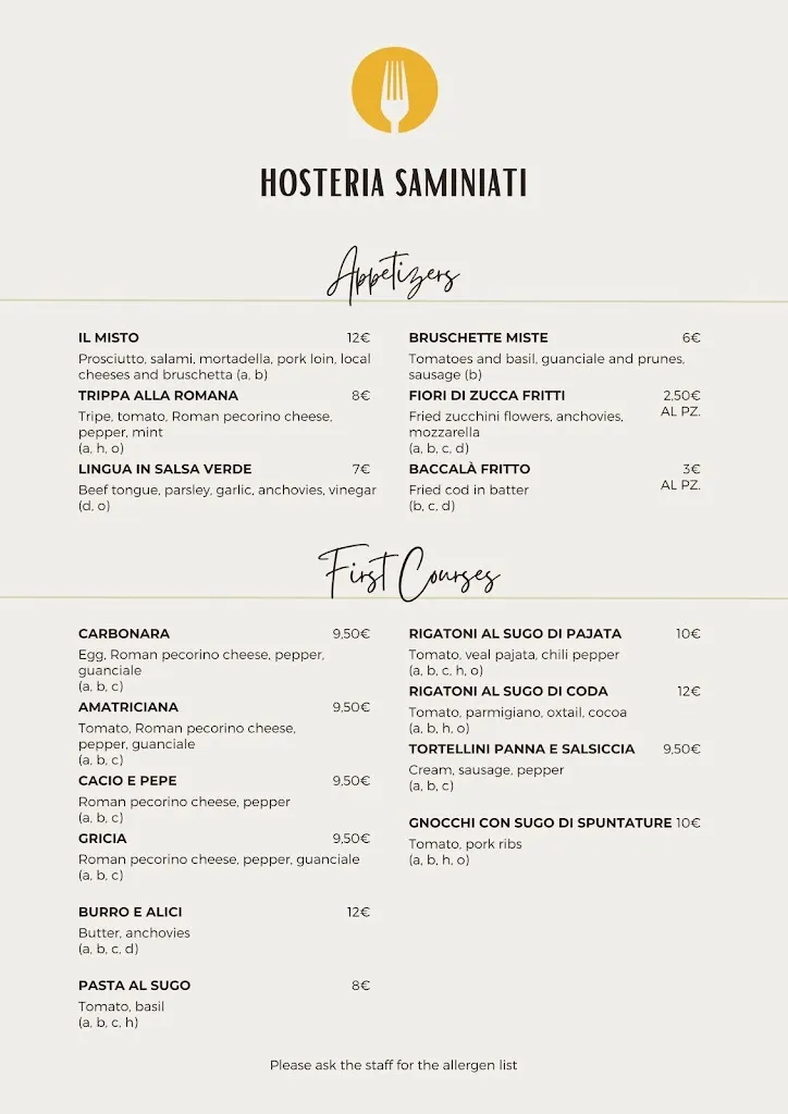 Menu_Hosteria Saminiati_Bracciano_image_1