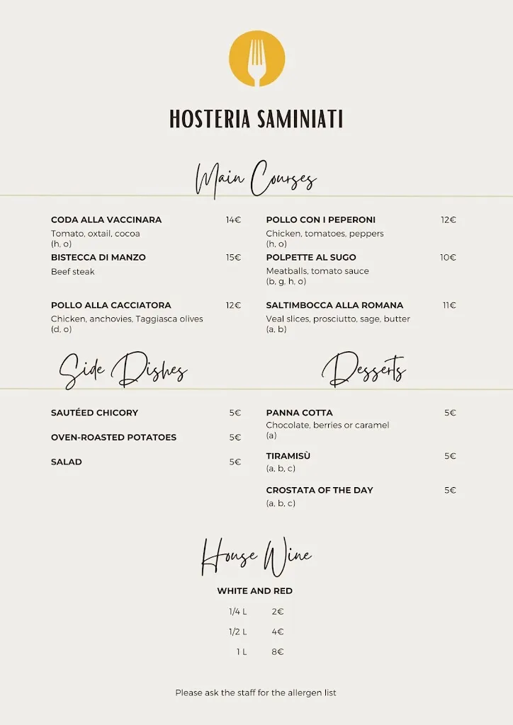 Menu_Hosteria Saminiati_Bracciano_image_2