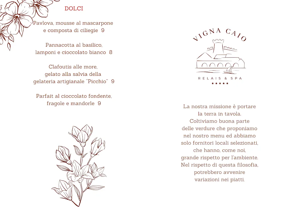 Menu_Vigna Caio Restaurant_Bracciano_image_3