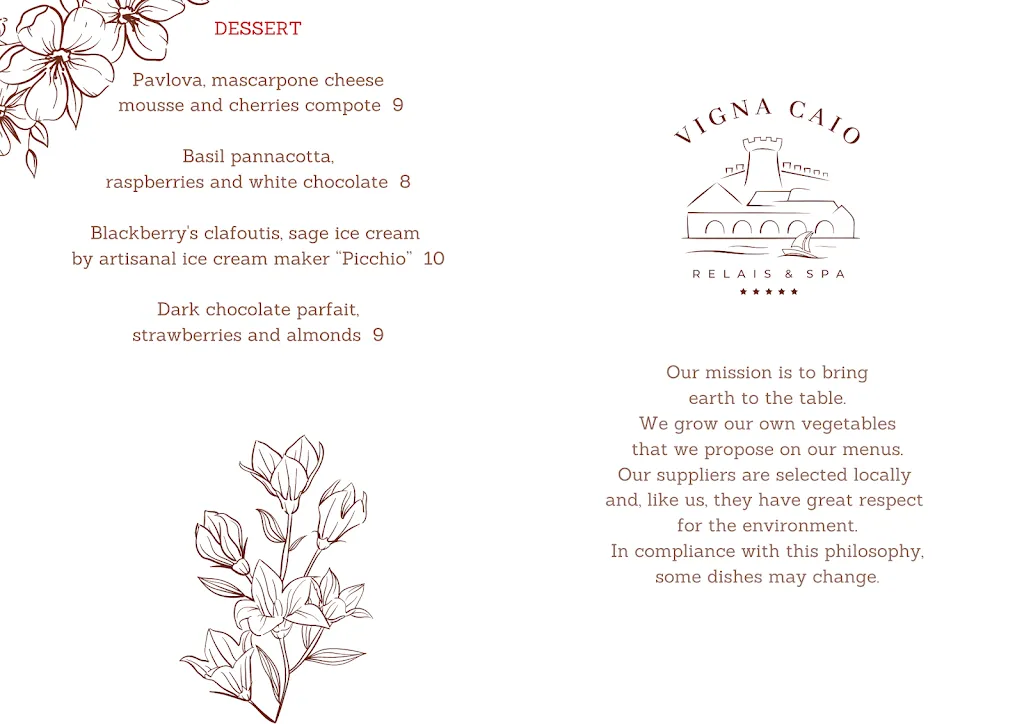 Menu_Vigna Caio Restaurant_Bracciano_image_4