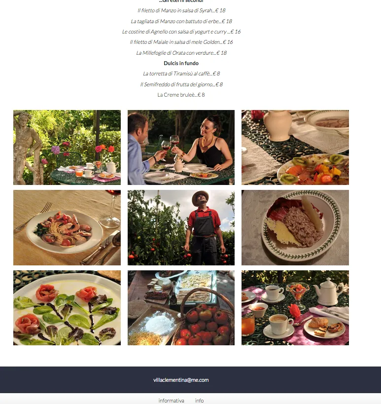 Menu_Bistrò di Villa Clementina_Bracciano_immagine_2