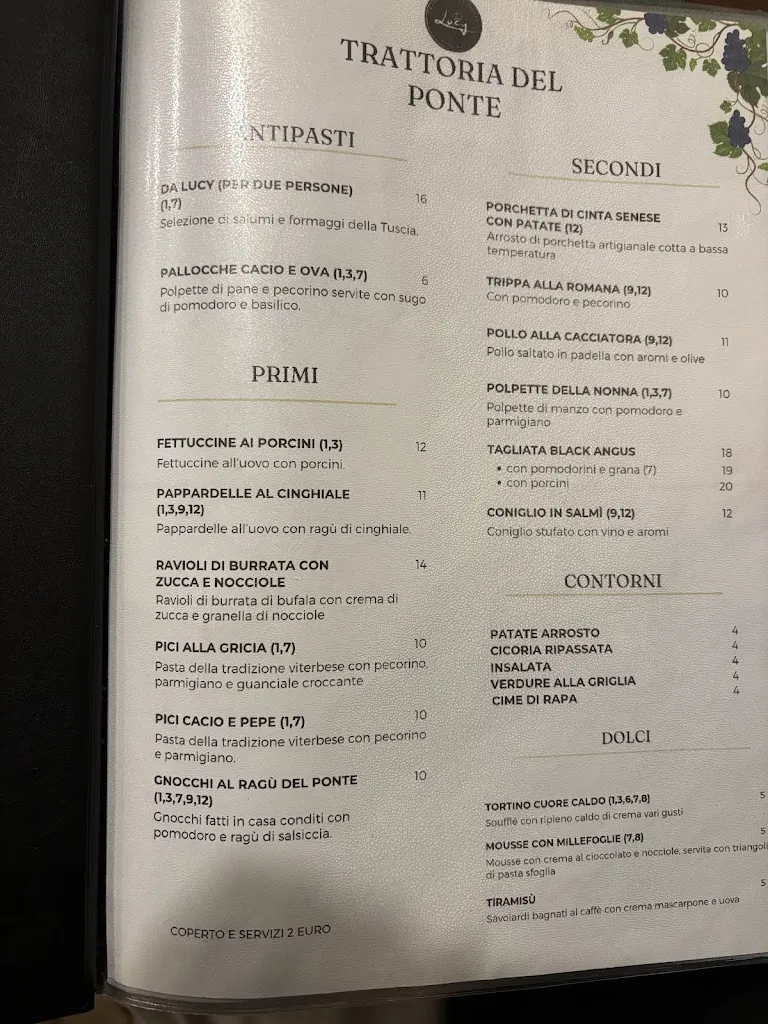 Menu_Trattoria Del Ponte Lucy_Capranica_image_2
