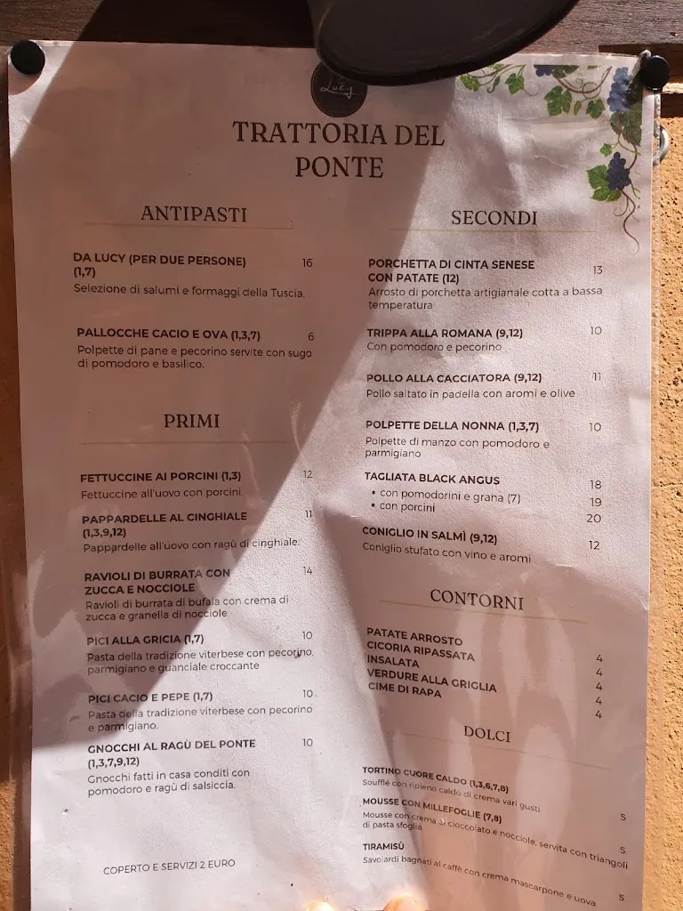 Menu_Trattoria Del Ponte Lucy_Capranica_image_3