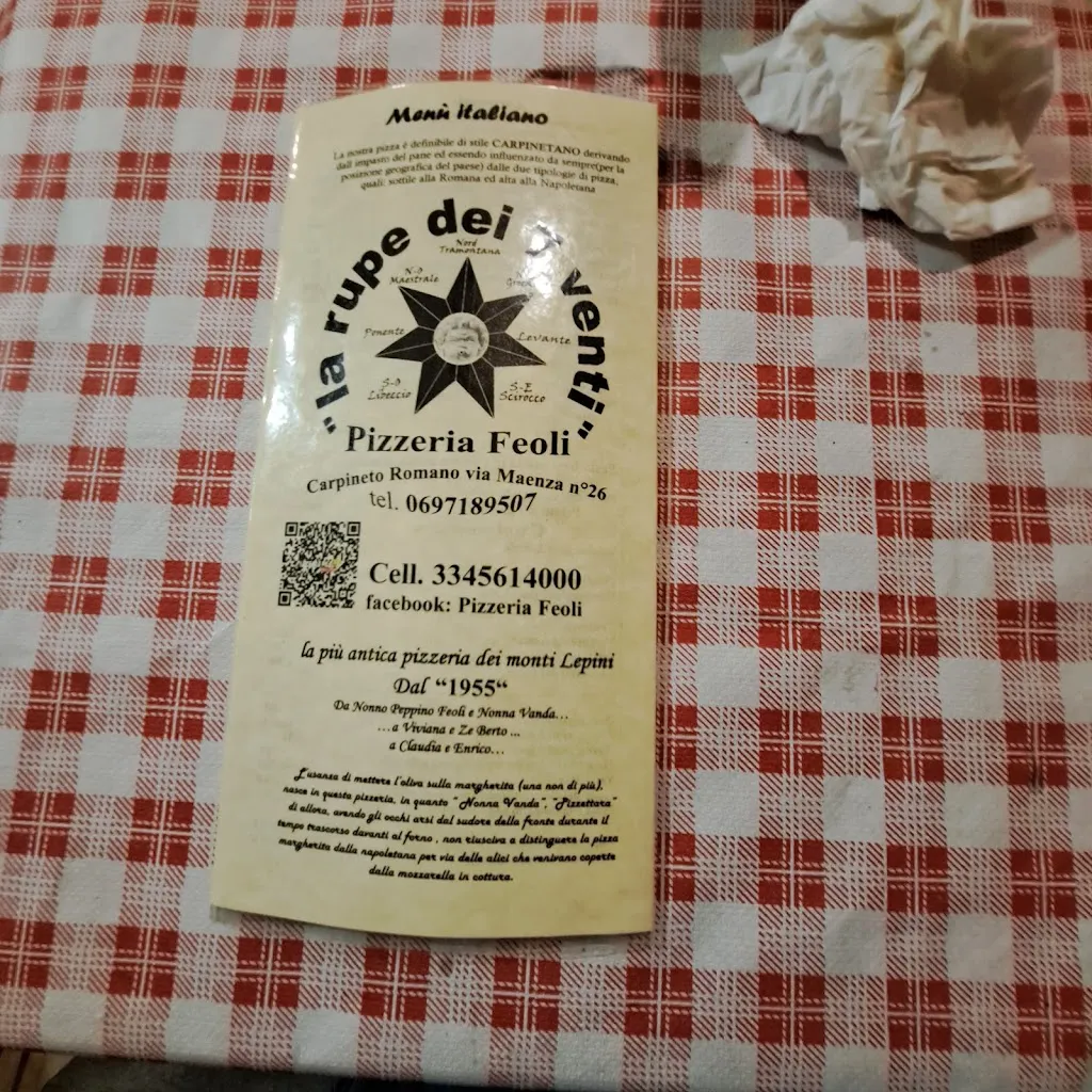 Menu_Pizzeria Feoli di Battisti Enrico_Carpineto Romano_image_4