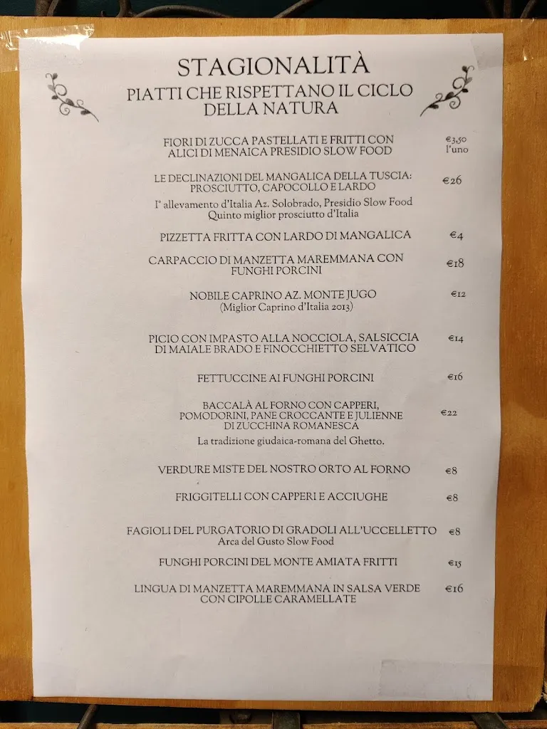 Menu_Trattoria del Cimino dal 1895_Caprarola_image_2