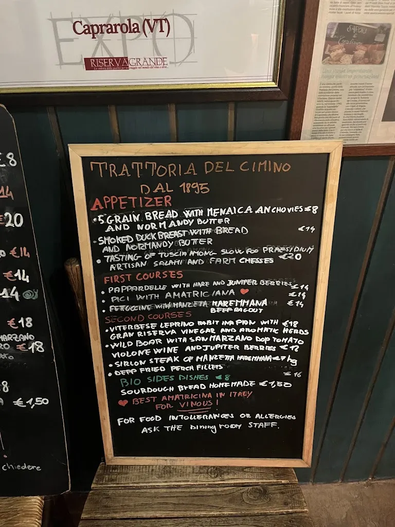 Menu_Trattoria del Cimino dal 1895_Caprarola_image_3