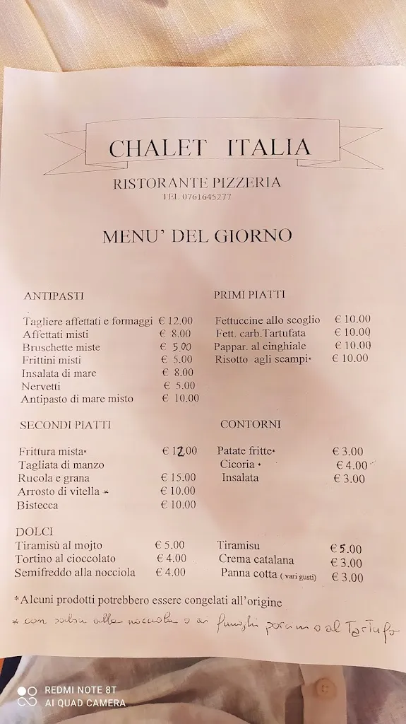 Menu_Chalet Italia_Caprarola_image_1