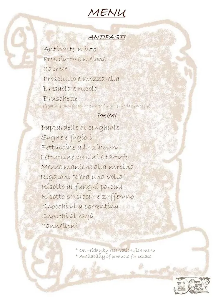 Menu_C'ERA UNA VOLTA ristorante_Casalattico_image_2