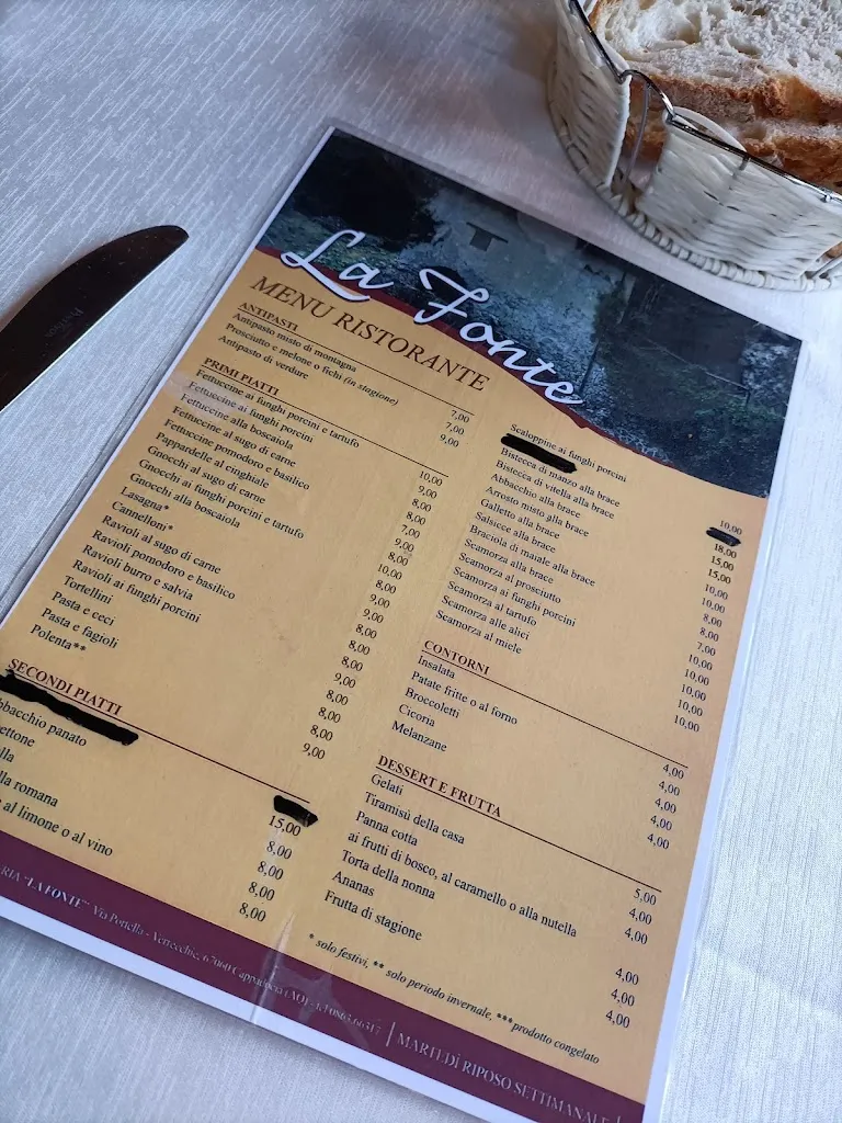 Menu_La Fonte_Tagliacozzo_image_1