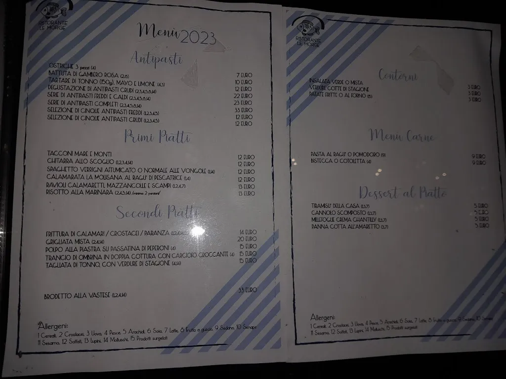 Menu_Hotel Ristorante Le Morge_Torino di Sangro_image_1
