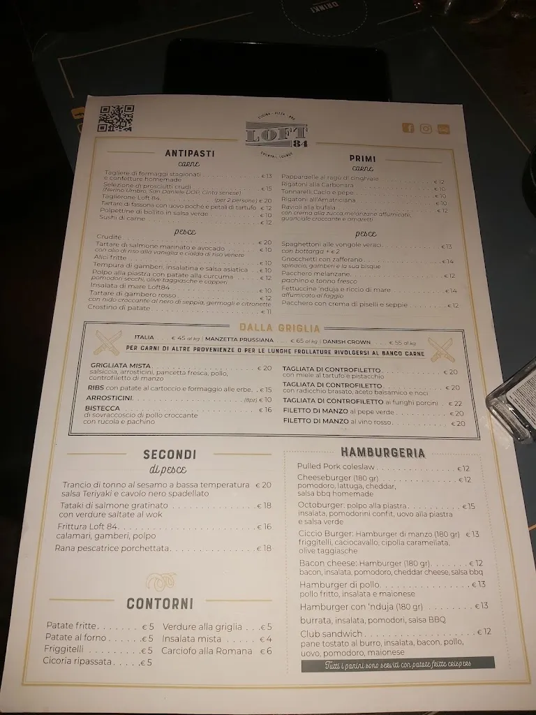 Menu_Loft84 Casal Palocco_Casal Palocco_image_4