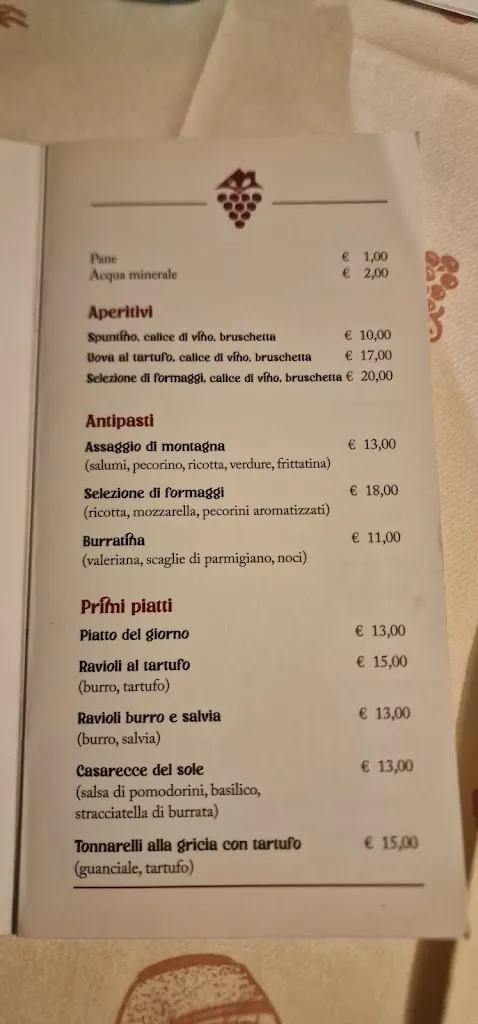 Menu_Home Restaurant L'Osteria di Bacco_Castel di Tora_immagine_3
