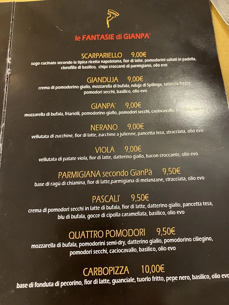 Menü_GianPà Pizzeria Napoletana_Cassino_Bild_4