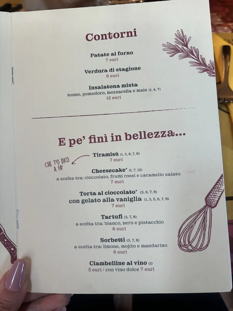 Menu_La Fraschetta di Castel Sant’Angelo_Castel Sant'Angelo_immagine_4