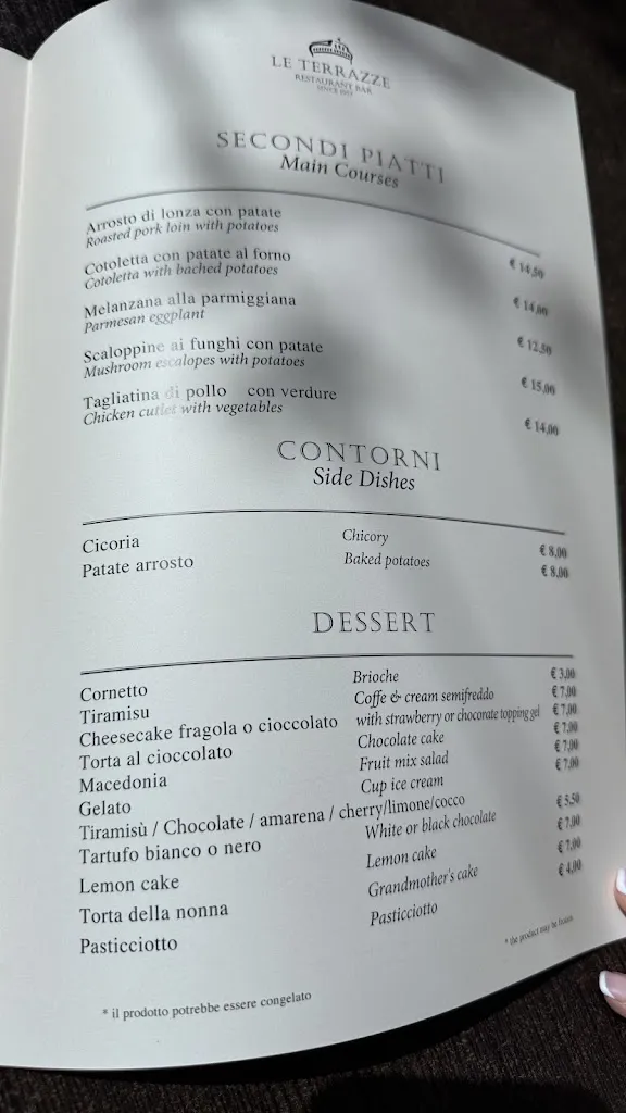 Menu_Caffetteria Ristorante Le Terrazze Castel Sant’Angelo_Castel Sant'Angelo_image_1
