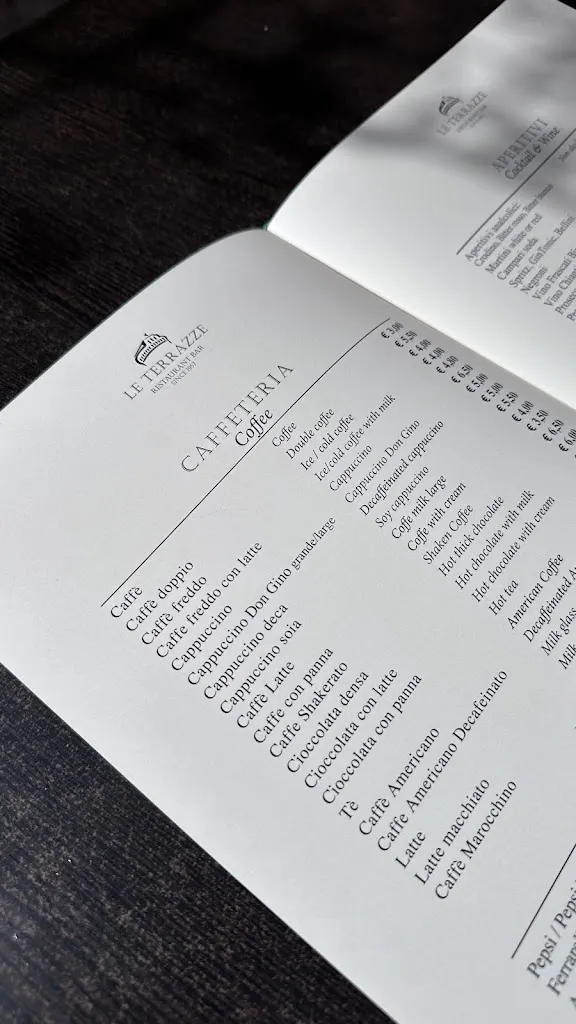 Menu_Caffetteria Ristorante Le Terrazze Castel Sant’Angelo_Castel Sant'Angelo_image_2