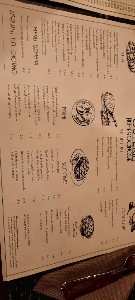 Menü_Ristorante Palestrina “Osteria numero 5”_Castel San Pietro Romano_Bild_3