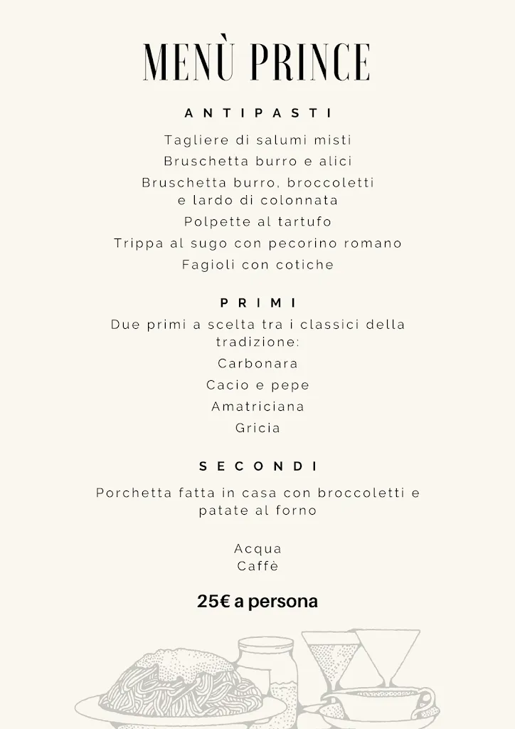 Menu_Prince Restaurant & Lounge Drink_Castel San Pietro Romano_image_1