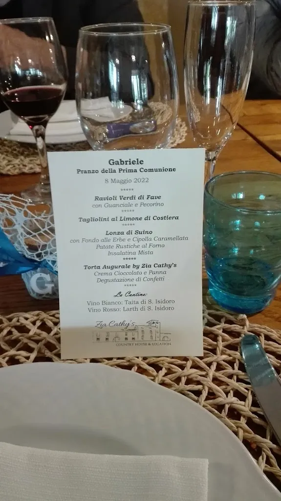 Menu_Zia Cathy's Country House_Castel Sant'Elia_image_2