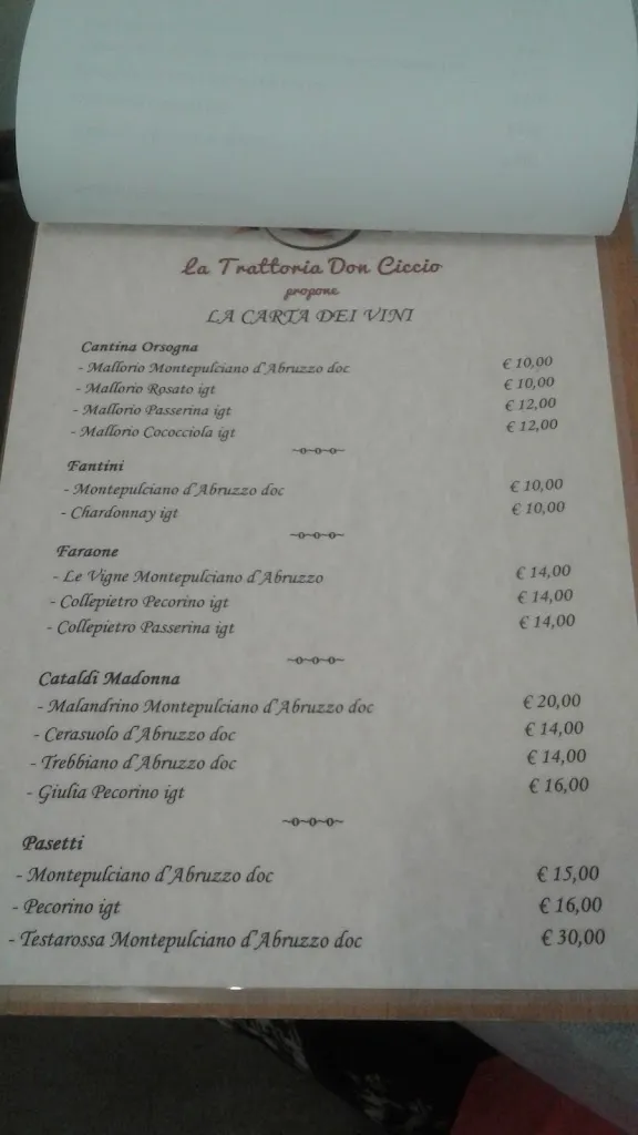 Menu_Trattoria Don Ciccio_Sulmona_image_2