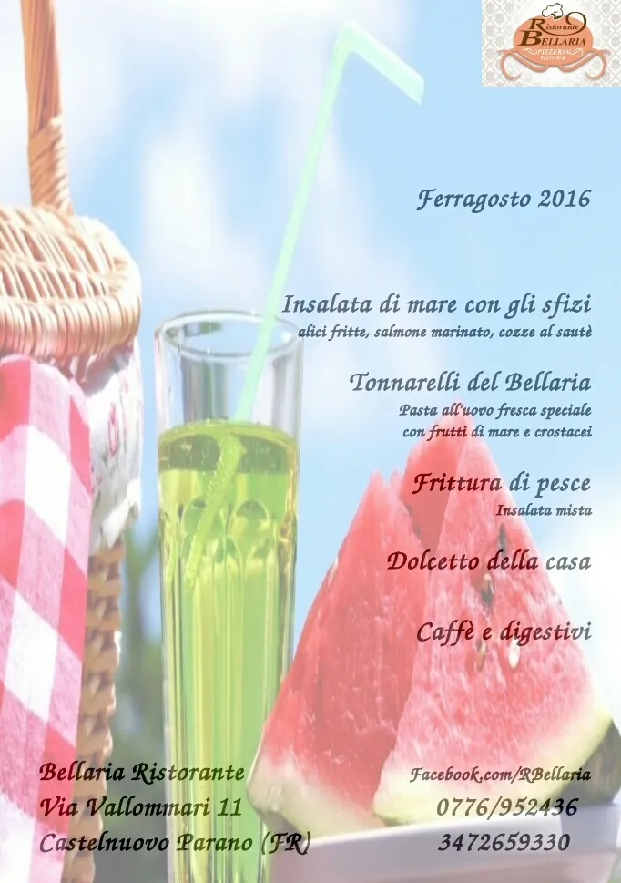 Menu_Ristorante Bellaria_Castelnuovo Parano_immagine_1