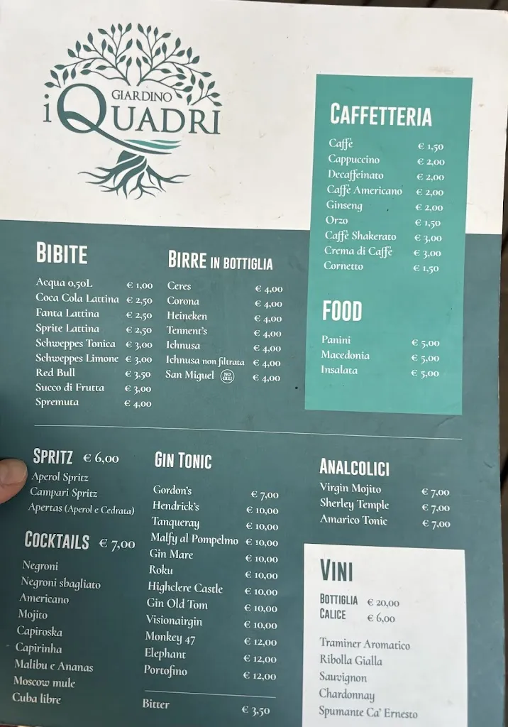 Menu_I Quadri_Castel Gandolfo_image_1