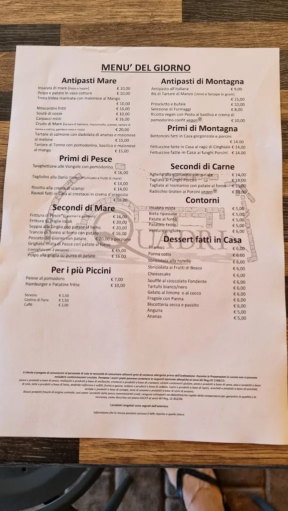 Menu_I Quadri_Castel Gandolfo_image_3