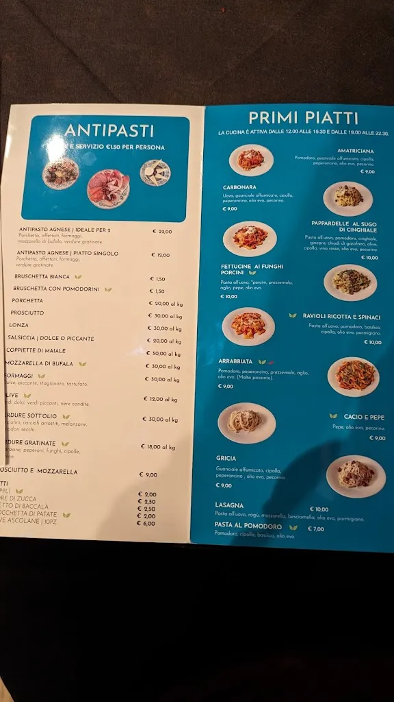 Menu_Ristorante Da Agnese_Castel Gandolfo_immagine_1