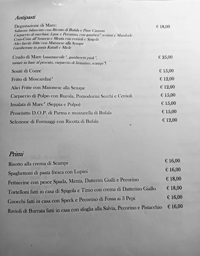 Menu_Ristorante Pizzeria 