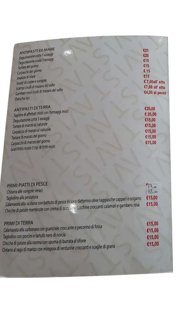 Menu_Vista Wine Bar_Castel Gandolfo_image_1