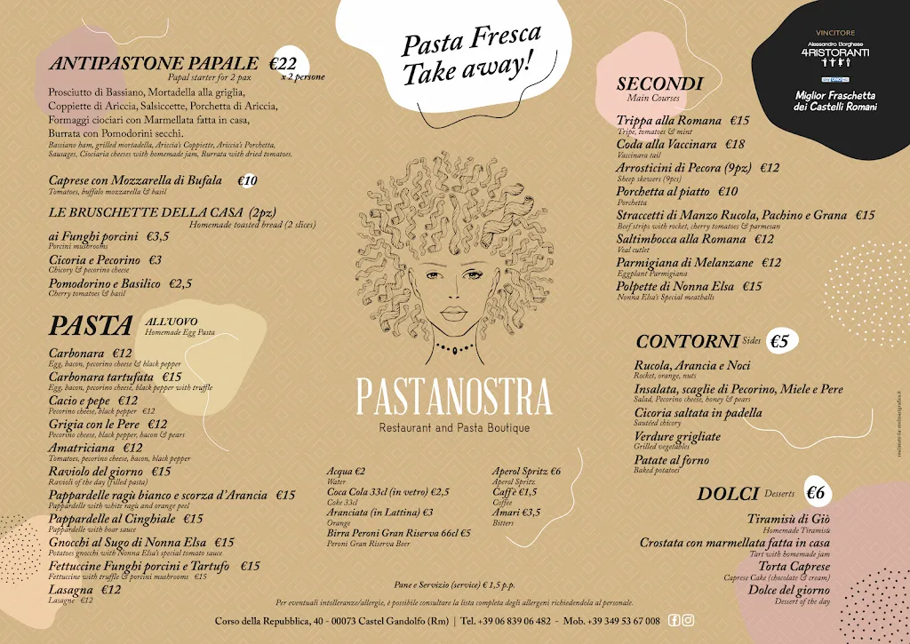 Menu_Pastanostra_Castel Gandolfo_image_1