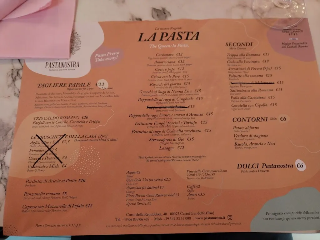 Menu_Pastanostra_Castel Gandolfo_image_4