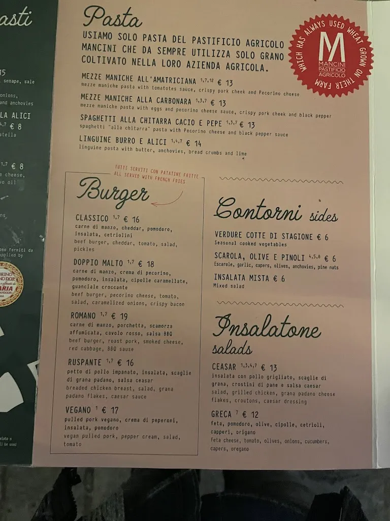Menu_Rione Castel Gandolfo_Castel Gandolfo_image_2