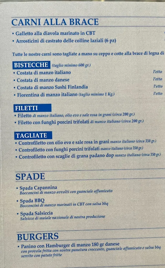 Menu_Da Paolo alla Capannina_Castel Gandolfo_image_1