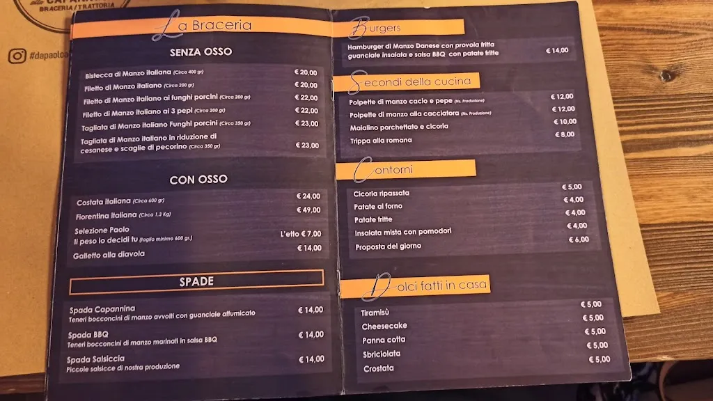 Menu_Da Paolo alla Capannina_Castel Gandolfo_image_4